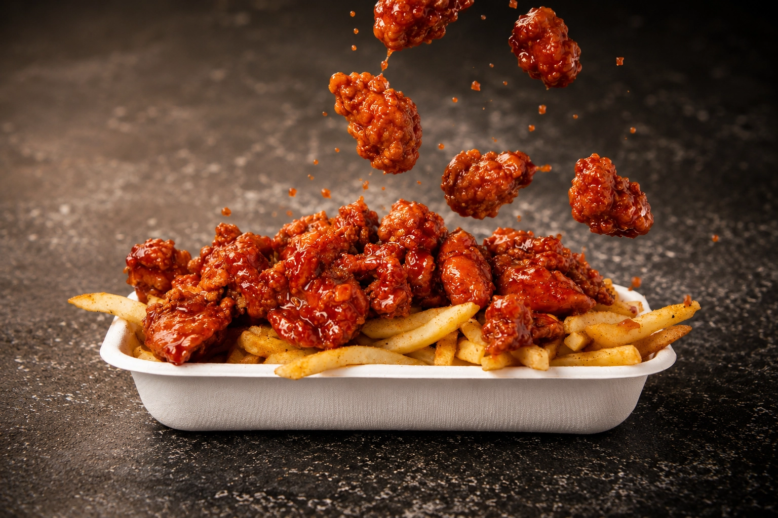 Birdman fried chicken platter Sydney food truck
